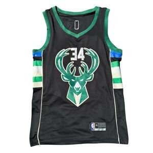 Giannis Antetokounmpo Milwaukee Bucks Sz 48  Large NBA Swingman Authentic Jersey